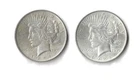 1924 Peace Silver Dollar Lot Of 2 90% Silver 1.5468 Troy Oz