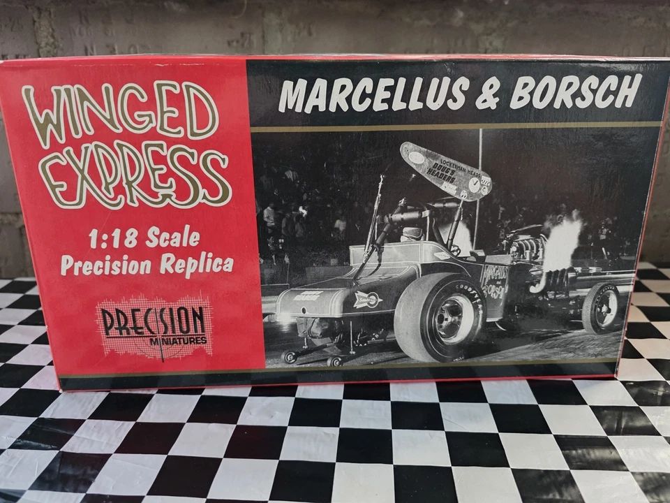 Precision Miniatures Marcellus & Borsch Winged Express 1:18 NHRA Race Dragster - Image 2 of 4