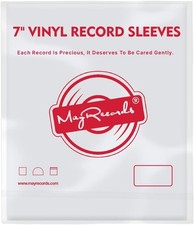 sdroceRyaM 7 inch Vinyl Record Outer Sleeves 50pcs Clear 7 inch, White