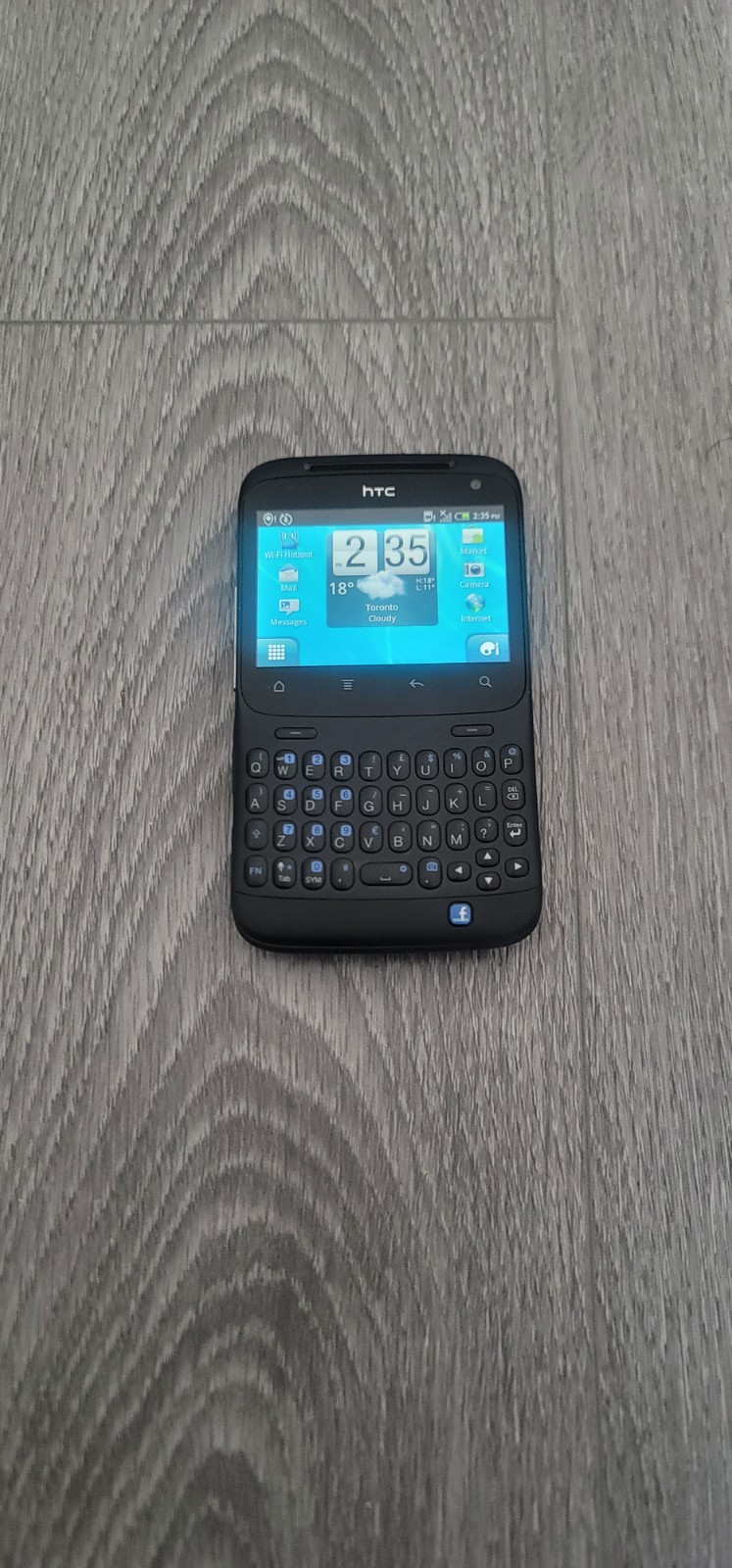 HTC Cha Cha 3G Android Smartphone Super rare Black colour Telus (Unlocked)