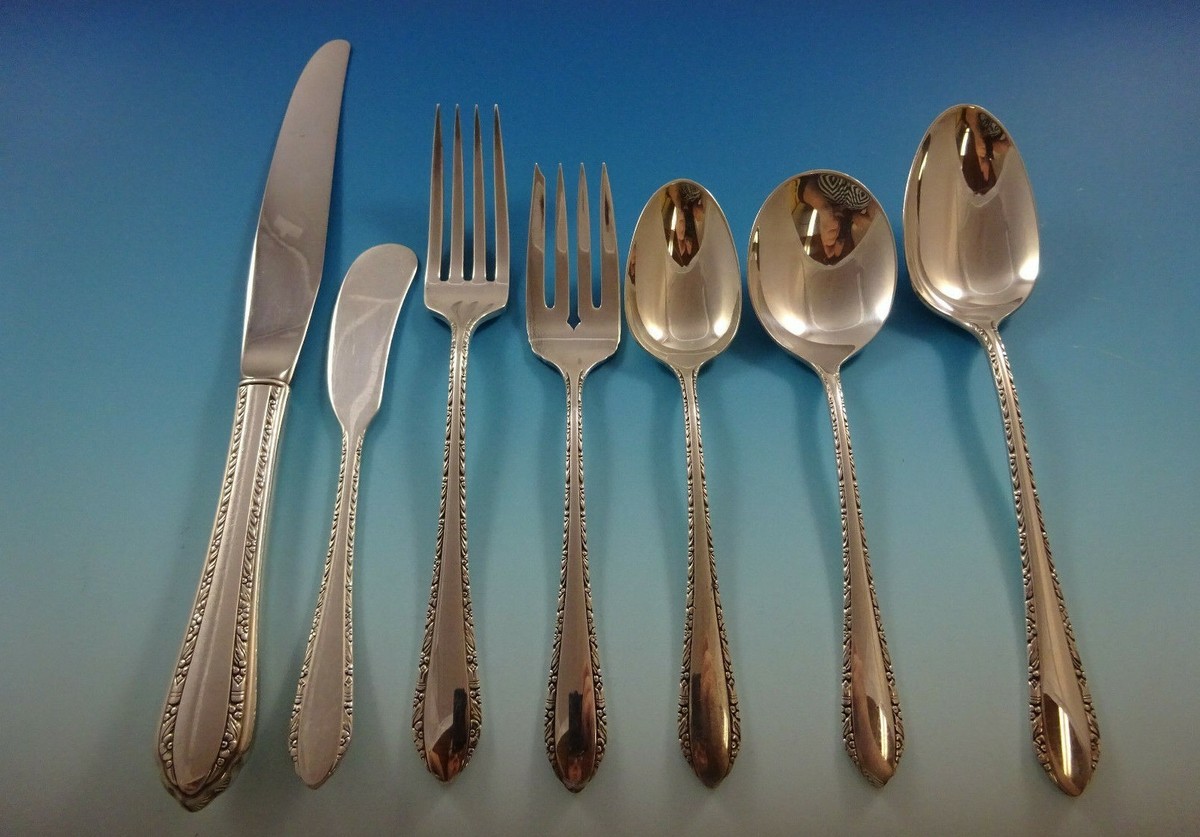 Wild Flower by Royal Crest Sterling Silver Flatware Set For 8 