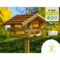 Vogelfutterhaus Inklusive StäNder Vogelhaus Holz Vogelvilla WildvöGel Futterhaus