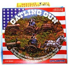 Atlantic U.S. Gatling Gun - DOUBLE set 1218 - 2 mint-in-box sets - 60mm scale
