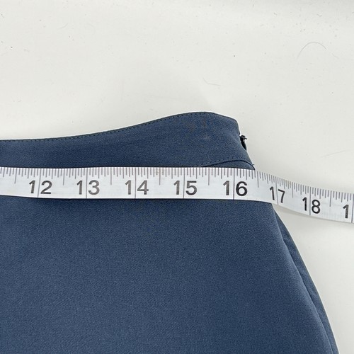 Lafayette 148 New York Damen-Bleeckerhose mit seitlichem Reißverschluss und flacher Vorderseite Größe 10 blau - Bild 7 von 11