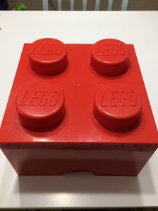 red lego storage box