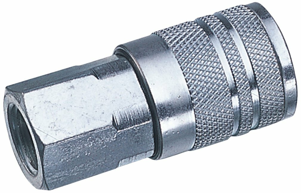 Industrial Style Air Compressor Hose QC Connect Coupler Socket 1/4 NPT-F Size
