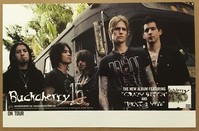 BUCKCHERRY Rare 2006 PROMO TOUR POSTER for 15 CD USA 17x11 NEVER DISPLAYED