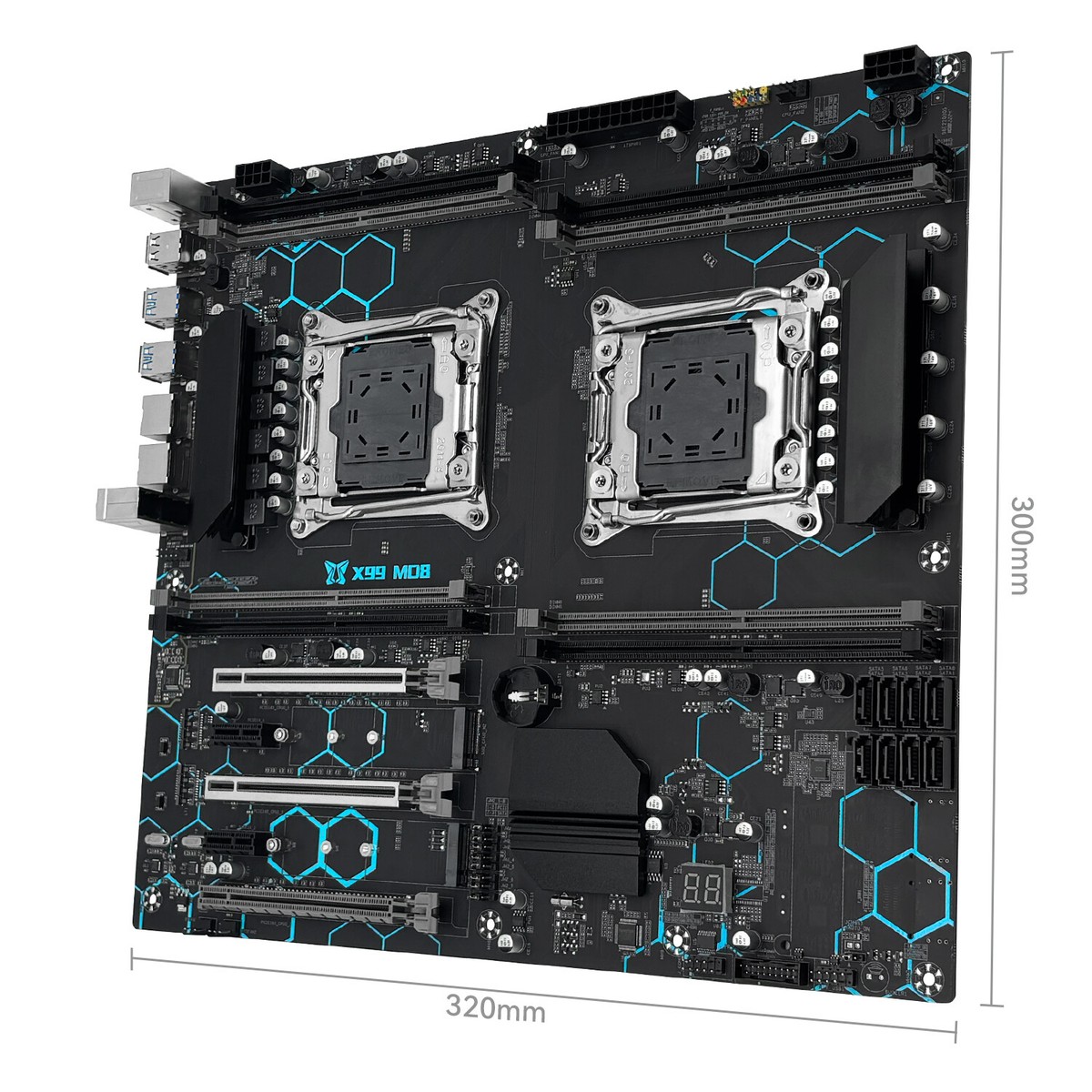 X99 Dual CPU Motherboard LGA 2011-3 Support Xeon E5 V3 V4