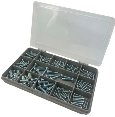 KAYFAST POZI PAN MACHINE SCREWS M3 M4 M5 ZINC PLATED METRIC BOLTS ASSORTED 130 PIECE KIT