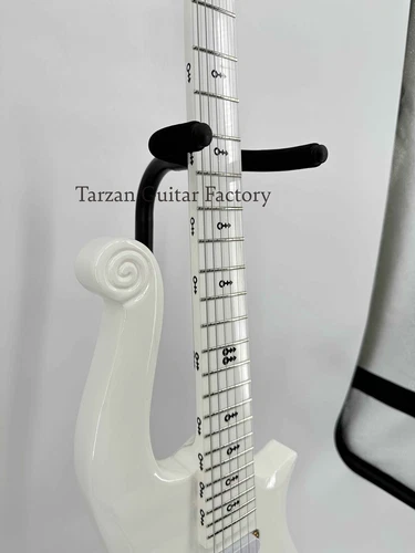 Fast Ship Solid Body Prince Cloud White Electric Guitar SH Pickup Gold Hardware - Picture 11 of 13