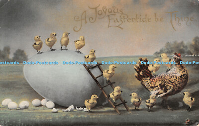 R302119 A Joyous Eastertide be Thine Egg Chicks The Royal Series 5321 1908