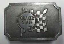 Vintage Quaker State Belt Buckle