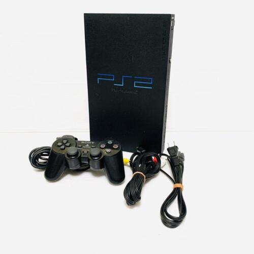 Sony PlayStation 2 PS2 SCPH-50000 Black Console Set Japanese Disc NTSC-Japan JP - Picture 1 of 7