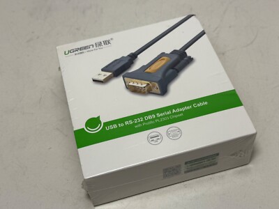 Ugreen USB to RS232 DB9 Serial Adapter Cable PL2303  NEW!