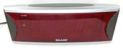 Sharp SPC033 Red LED Digital Alarm Clock Vintage Tech