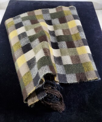 D &Y Softer than Cashmere Checked Scarf 65'' x 12'' Plus Fringe