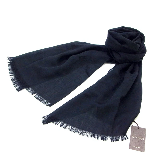 Gucci foulard G logos noir femme authentique occasion Y132