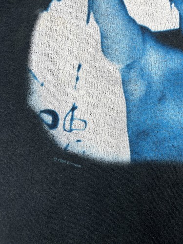 Vintage EMINEM 1999 Middle Finger Rap Hip Hop Slim Shady L/S T-shirt Size M - Picture 9 of 21