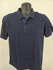 Robert Graham Polo Shirt Medium Blue Classic Fit Golf Golfing Preppy Men