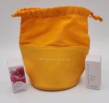 Chantecaille Rose De Mai Face Oil & Radiance Elixir Sample Size With Carry Bag