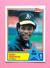 1983 Topps Baseball Card Set-Break Rickey Henderson All-Star (HOF) #391 NM-MINT