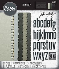 New Sizzix Thinlits 31pc Vault Edges 666873 Retail 20.99 by Tim Holtz
