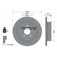 Textar 2X Bremsscheibe Hinten Ø308 Mm FüR Nissan Murano I Z50 3.5 4X4 Z51 2.5