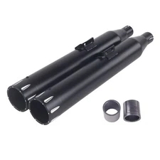 SHARKROAD 3.5" Slip On Mufflers  Exhaust for 18- 23 Softail M8 Premium Black