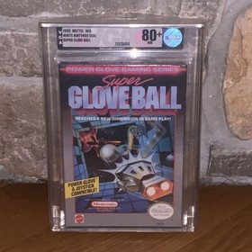 New NES Super Glove Ball 1990 Factory Sealed H-Seam VGA 80+ NM for Power Glove