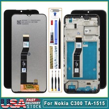 LCD Display Digitizer Touch Screen Assembly  Frame For Nokia C300 TA-1515 N155DL