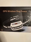 Wireless Dog Fence System PF-10 GPS Pet Containment Rechargeable Collar Open Box