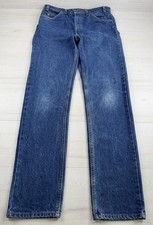 Vintage Levis 505 Orange Tab Jeans Blue Faded Denim 90s 1995 USA Made Mens 33x33