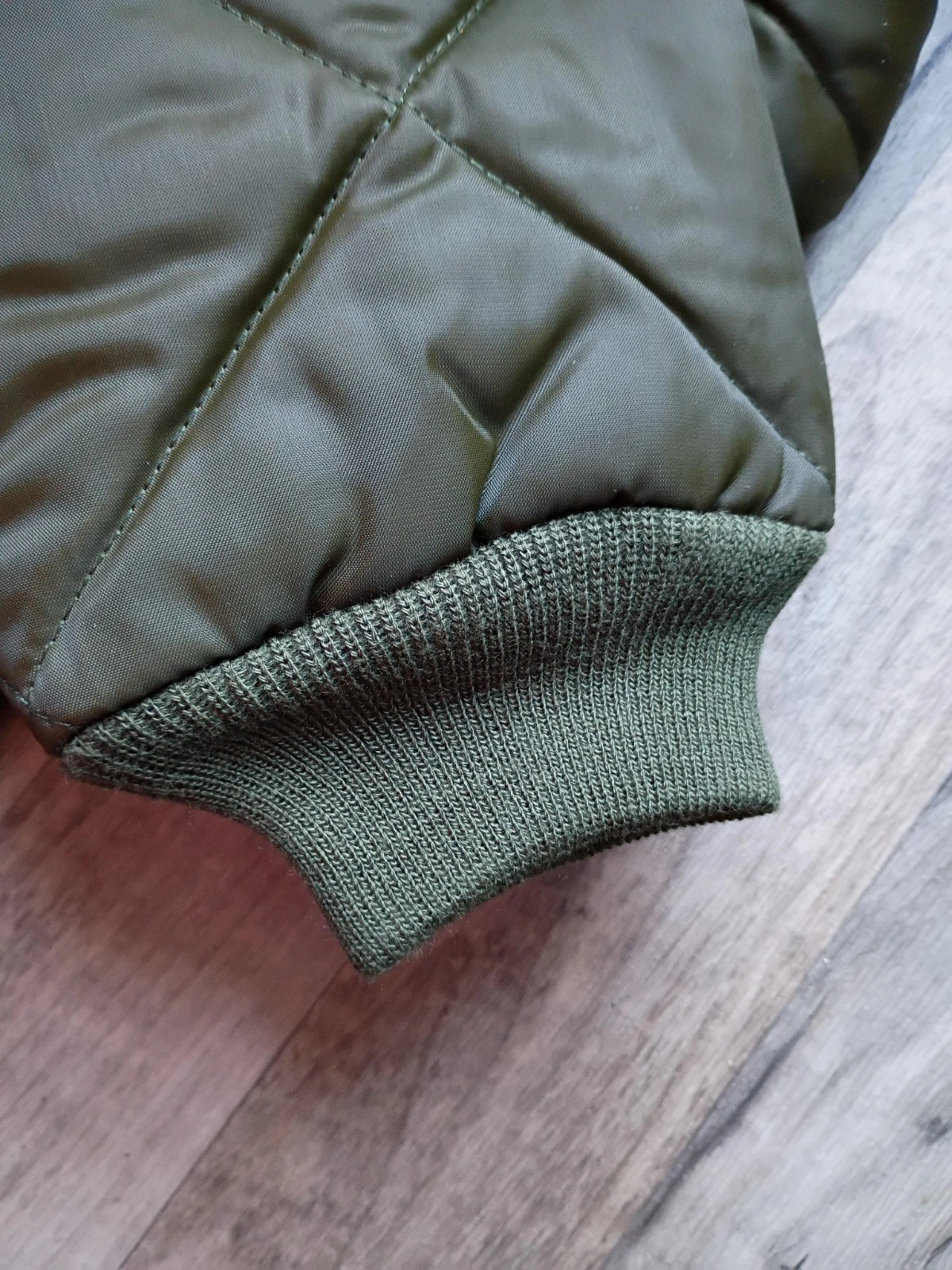 Big Smith Quilted Puffer Made In USA Mens M Jacket Dark Green NOS - product detail image 6