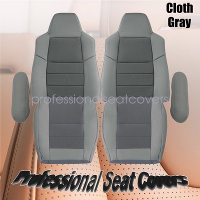 2002-2005 For Ford Excursion Both Side Seat Cloth Cover Gray & Armrest Cover