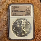 2017 American Silver Eagle Early Releases NGC 70 Adolph A Weinman Signed Label