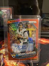 2025 Panini Prizm Trevor Lawrence Jaguars red shimmer Prizm Auto #238 11/35