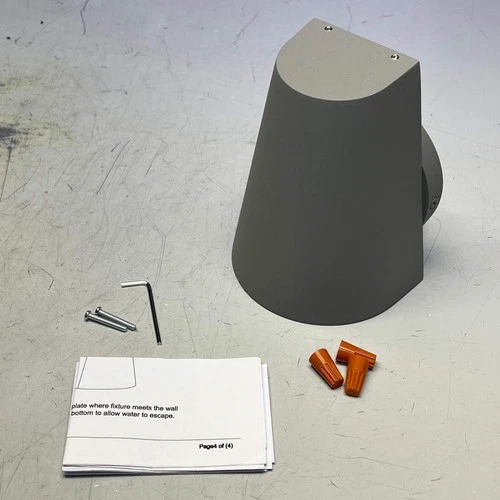 MAXIM LIGHTING LED Mini Outdoor Wall Lantern 6W 5"w x 6.25" H Grey 86199SV - Picture 1 of 10