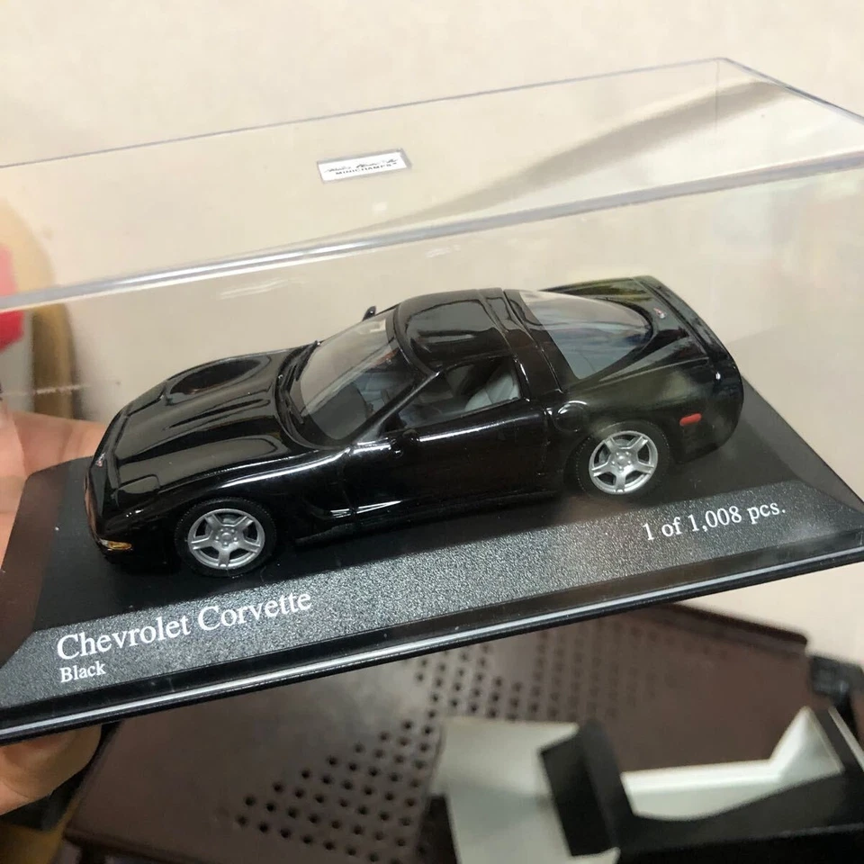 Modellino auto Minichamps 1/43 Chevrolet Corvette 1997 nero pressofuso da col... - Immagine 4 di 4