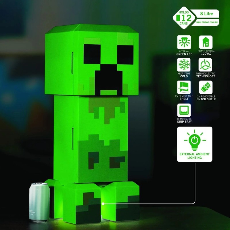 Minecraft Creeper Mini Fridge - Brand new in the box 