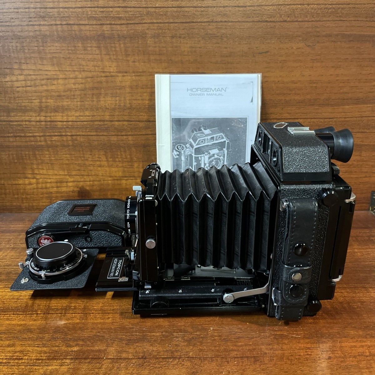 Near Mint Horseman 985 Film Camera Topcor 105mm f⁄3.5 Lens 6x9