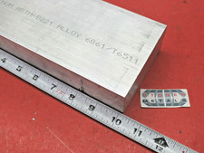 2" X 4" ALUMINUM 6061 FLAT BAR 10-1/8" long Solid T6511 Extruded Mill Stock New
