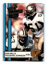 Sam Mills Vaughan Johnson 1990 Action Packed All-Madden #49 NM-MINT