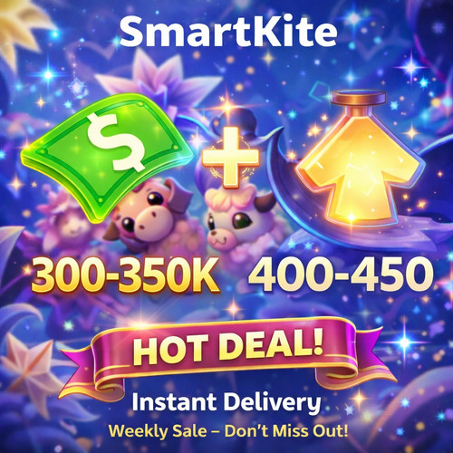 400-450 AGE UP POTIONS + 300-350K BUCKS