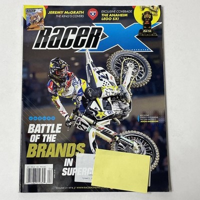 Racer X Magazine 2018 April 2018 Battle Of The Brands Anaheim Lego SX Mc Grath