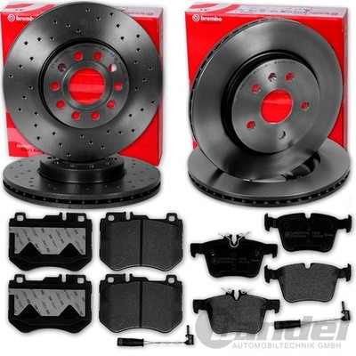 brembo BREMSSCHEIBEN + BELÄGE VORNE + HINTEN für MERCEDES GLC X253 C253 W253