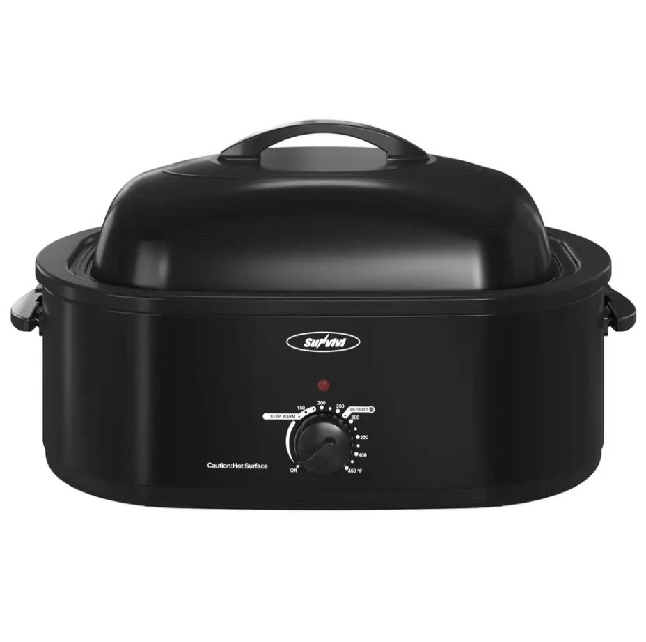 Royalcraft Roaster Oven with Removable Pan - 18QT - Black NEW