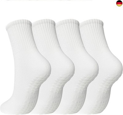 4 Paar Stoppersocken Damen Yoga Socken Rutschfeste Pilates Socken Damen
