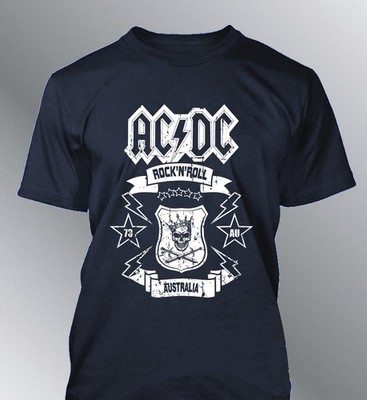 ACDC T-Shirt Band Musik Rock n Roll Hard Rock AC-DC Used Look