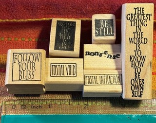 Zettiology Teesha Moore/Land of Odd Cool Quotes Rubber Stamps Self Mounted