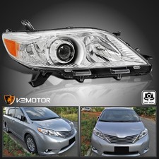 Rightpassenger Side Fits 2011-2020 Toyota Sienna Halogen Projector Headlight